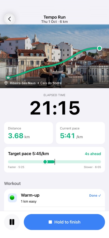Stride Half — Live run